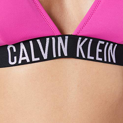 Calvin Klein Triángulo-rp Parte Superior de Bikini, Stunning Orchid, S para Mujer
