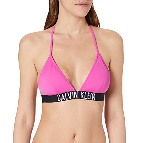 Calvin Klein Triángulo-rp Parte Superior de Bikini, Stunning Orchid, S para Mujer