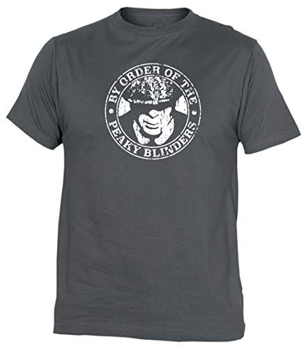 Camisetas EGB Camiseta Adulto/niño Peaky Blinders ochenteras 80´s Retro (Gris, L)