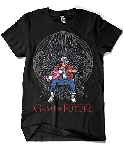 Camisetas La Colmena 1501-Game of Future (Negra, XXL)