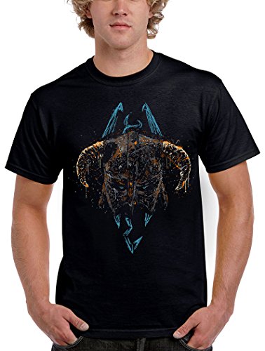 Camisetas La Colmena 1568-Camiseta Skyrim - Born to Slay (Legendary P,)