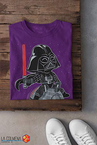 Camisetas La Colmena,154-Parodia Bouncy Star - (by Fernando Sala Soler) (S, Radian Purple)