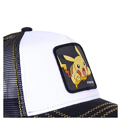 Capslab Pikachu Trucker Cap Pokemon White/Black - One-Size