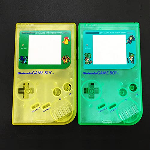 Carcasa Shell Case Luminous Green Reemplazo, para For Nintendo Game Boy Gameboy GB Classic Console, Zelda Edition + Protector de pantalla / Botones / Tornillos / Juego completo de pegatinas