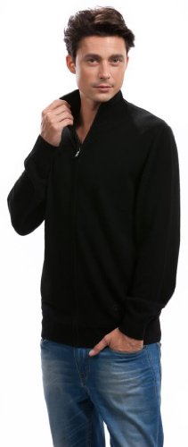 Cardigan para Hombre - 100% Cashmere - by Citizen Cashmere (Negro), XXL (42 103-02-05)