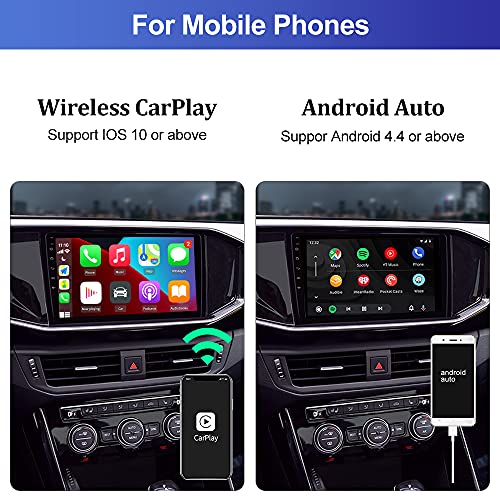 Carlinkit Wireless Dongle carplay/Wired Android Auto USB Dongle, Mirroring SIRI de Voz de Google Maps, Waze actualización en línea, (Instalar Autokit aplicación en Android Sistema de Radio del Coche)