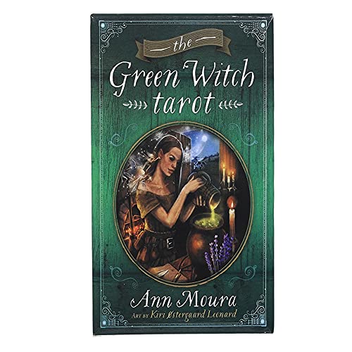 Cartas del Tarot de la Bruja Verde,The Green Witch Tarot Cards,Tarot Deck,Board Game