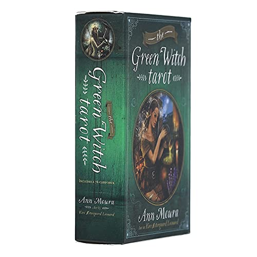 Cartas del Tarot de la Bruja Verde,The Green Witch Tarot Cards,Tarot Deck,Board Game
