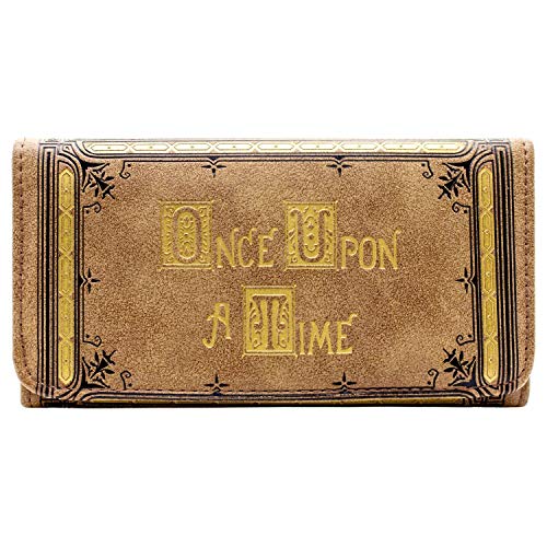 Cartera de ABC Once Upon a Time grabada en relieve oro marrón