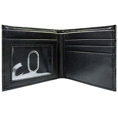 Cartera de Batman Estilo de Traje con Insignia Gris