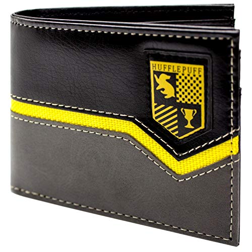 Cartera de Warner Harry Potter Escudo de Hufflepuff Gris