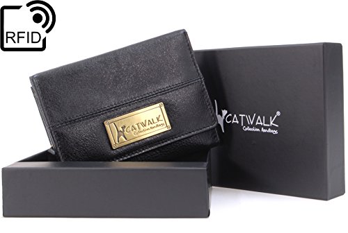 Catwalk Collection - Victoria - Cartera - Cuero - Negro - RFID