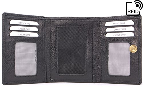 Catwalk Collection - Victoria - Cartera - Cuero - Negro - RFID