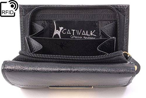 Catwalk Collection - Victoria - Cartera - Cuero - Negro - RFID