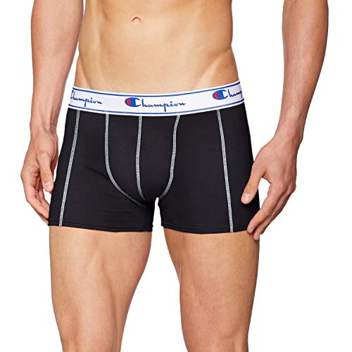 Champion Coton, Boxer de Bain Homme, Noir (Noir 8mj), XX-Large (Taille Fabricant: XXL) (lot de 3)