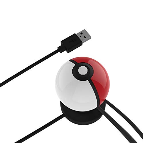 Chargeur Pokeball Pokemon Let's Go, stand de chargement Poke Ball Plus, adaptateur USB Type-C, cable 60cm [Importación francesa]