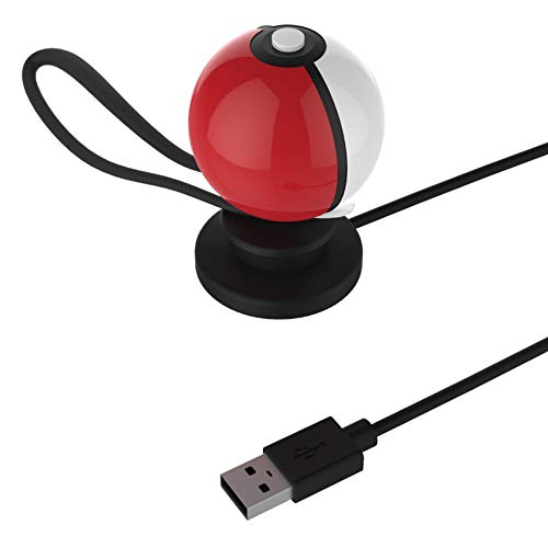 Chargeur Pokeball Pokemon Let's Go, stand de chargement Poke Ball Plus, adaptateur USB Type-C, cable 60cm [Importación francesa]