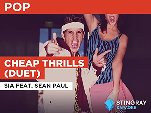 Cheap Thrills (Duet) in the Style of Sia feat. Sean Paul