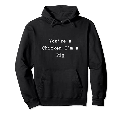 Chicken Not Pig Agile Project Management Funny PM Coach Sudadera con Capucha