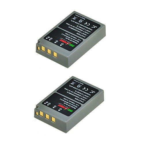 ChiliPower 2-Pack PS-BLS5, PS-BLS50, BLS-5, BLS-50 (1300mAh) Batería para Olympus OM-D E-M10, PEN E-PL2, E-PL5, E-PL6, E-PL7, E-PM2, Stylus 1