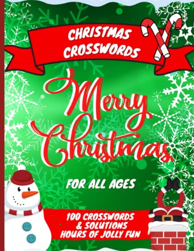 Christmas Crossword Puzzle Book for Kids Teens Adults and Seniors with Large Print: 100 Winter Crossword Puzzles with Hundreds of Cheerful Christmas & ... A Seasonal Fun Stocking Stuffer or Gift