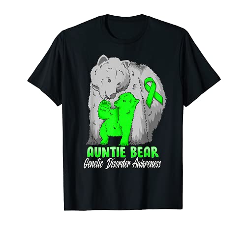 Cinta de apoyo para el oso de tía de los trastornos genéticos Camiseta