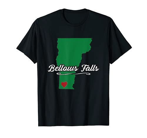 Ciudad de Bellows Falls Vermont | Regalo de Merch Novedad - Gráfico Camiseta