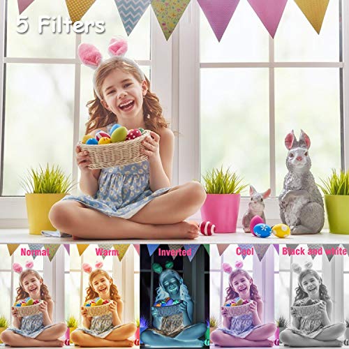 CKATE Cámara para Niños Juguetes Cámara Digital para Selfies de Doble Lente para Niños de 3 a 10 Años Pantalla a Color de 3,5 Pulgadas 1080FHD con Tarjeta SD de 32 GB, Regalos para Niños Y niñas Azul