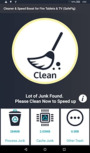 Cleaner & Speed Boost for Fire Tablets & TV (SafeFig)