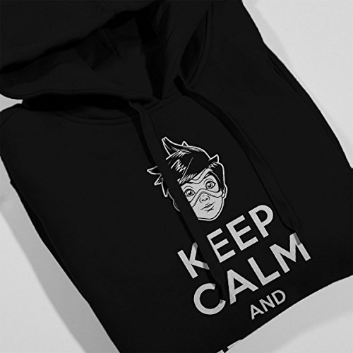 Cloud City 7 Keep Calm and Tracer On Overwatch Women's Hooded Sweatshirt