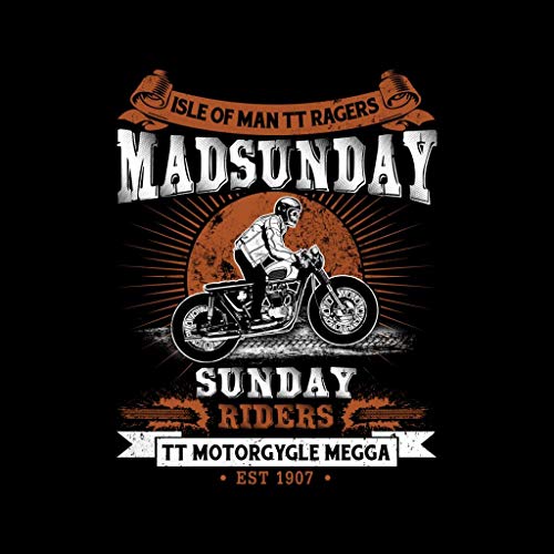 Cloud City 7 Mad Sunday Motorcycle Riders Men's Hooded - Sudadera negro XL
