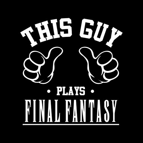 Cloud City 7 This Guy Plays Final Fantasy Varsity - Chaqueta para Hombre Blanco/Negro S