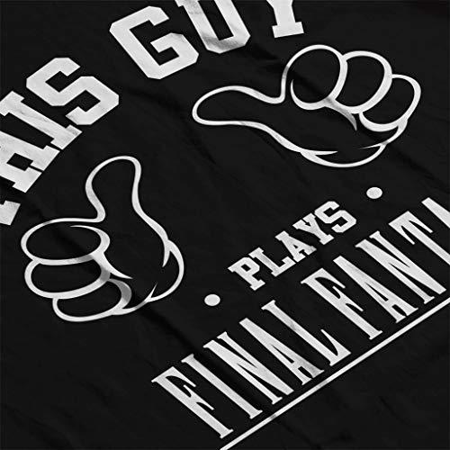 Cloud City 7 This Guy Plays Final Fantasy Varsity - Chaqueta para Hombre Blanco/Negro S