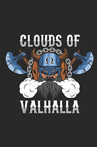 Clouds Of Valhalla: Blank Lined Notebook for Vaper and Steamer