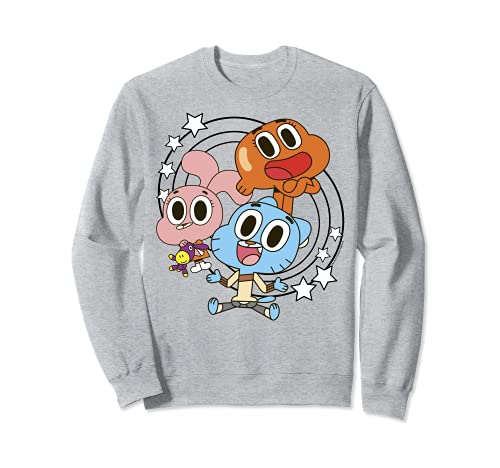 CN The Amazing World Of Gumball Group Shot Stars Sudadera