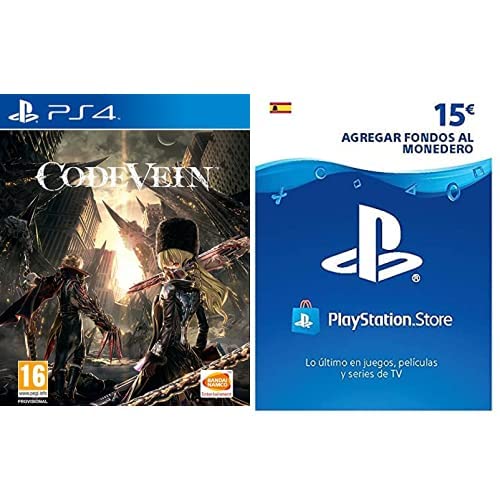 Code Vein & Sony, PlayStation - Tarjeta Prepago PSN 15€