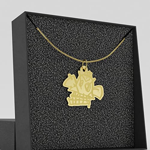 Collar Arcane Jinx de plata de ley o chapado en oro de 18 quilates, joyería de League of Legends, regalo de amistad familiar