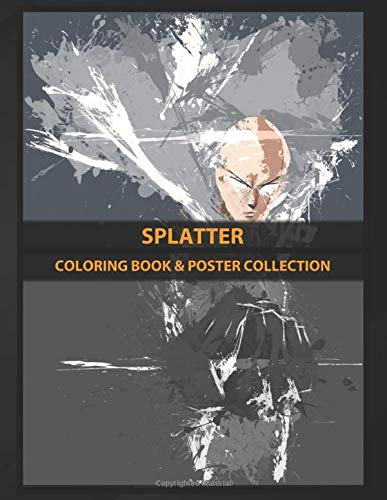Coloring Book & Poster Collection: Splatter One Punch Man Anime & Manga