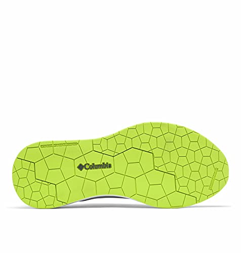 Columbia Men's Low Drag PFG Boat Shoe, Steam/Acid Green, Numeric_13