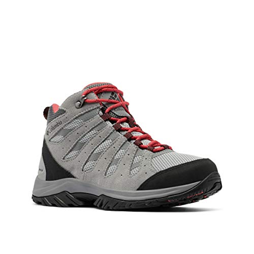 Columbia Redmond Iii Mid Waterproof Zapatillas para caminar para Mujer, Gris (Steam, Red Coral), 41.5 EU