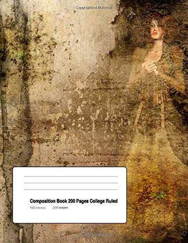 Composition Book 200 Pages College Ruled: Steampunk Theme for School Students, College Students
