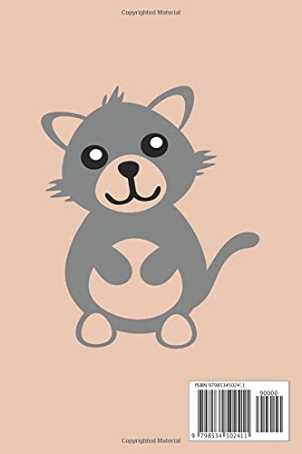 Composition Notebook: 100 Pages, 6x9 in Gifts for Teens Kids Students Girls for Home School College For cats Lover