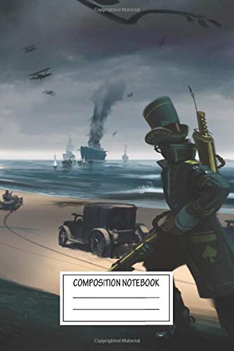 Composition Notebook: Fantasy Steampunk Style Battle Characters Wide Ruled Note Book, Diary, Planner, Journal for Writing