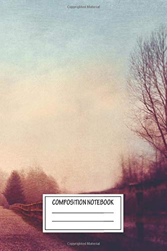 Composition Notebook: Landscapes Local Park In The Early Morning Fog Landscape Wide Ruled Note Book, Diary, Planner, Journal for Writing