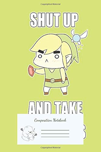 Composition Notebook: Take My Rupees Wide Ruled Journal with lined Paper for Taking Notes, Writing Wrokbook