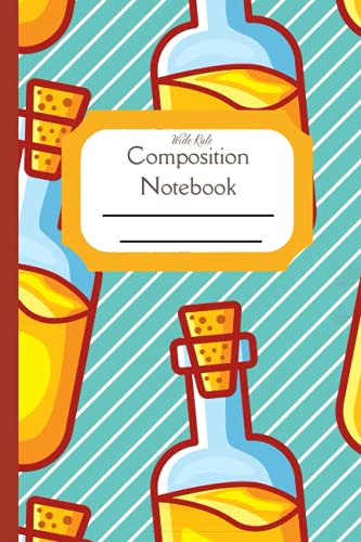 Composition Notebook Wide Rule: Cooking Recipe Olive Oil, Standard wide ruled composition notebook journal for all writing purposes | 6" x 9" inches| ... log book, blank recipe book | 120 pages |