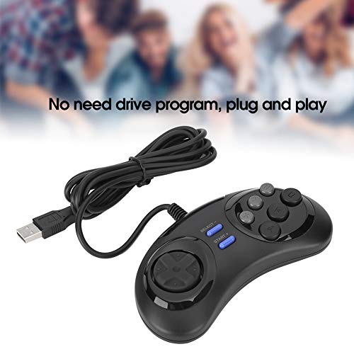 Controlador de Juegos con Cable USB Gamepad para PC/para Raspberry Pi 3B MEGAPi/para NESPi/para máquina de Juego SUPERPi, Gamepad de Juegos Vintage de 14 Teclas, Plug and Play