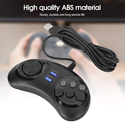 Controlador de Juegos con Cable USB Gamepad para PC/para Raspberry Pi 3B MEGAPi/para NESPi/para máquina de Juego SUPERPi, Gamepad de Juegos Vintage de 14 Teclas, Plug and Play