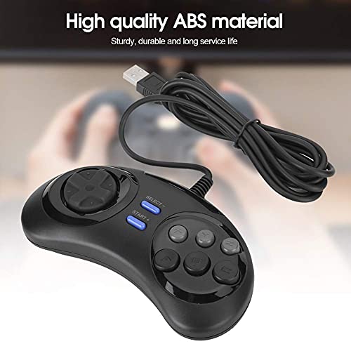 Controlador de juegos con cable USB Gamepad para PC/para Raspberry Pi 3B MEGAPi/para NESPi/para máquina de juego SUPERPi, Gamepad de juegos vintage de 14 teclas, Plug and Play