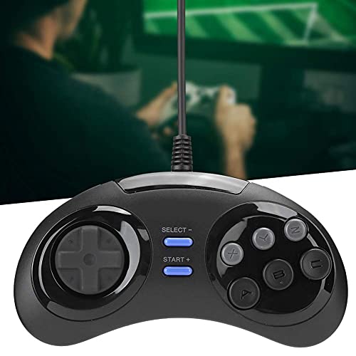 Controlador de juegos con cable USB Gamepad para PC/para Raspberry Pi 3B MEGAPi/para NESPi/para máquina de juego SUPERPi, Gamepad de juegos vintage de 14 teclas, Plug and Play